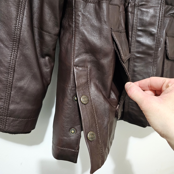 Outback Trading Company Brown Mackay Leather Jacket - Picture 3 of 16